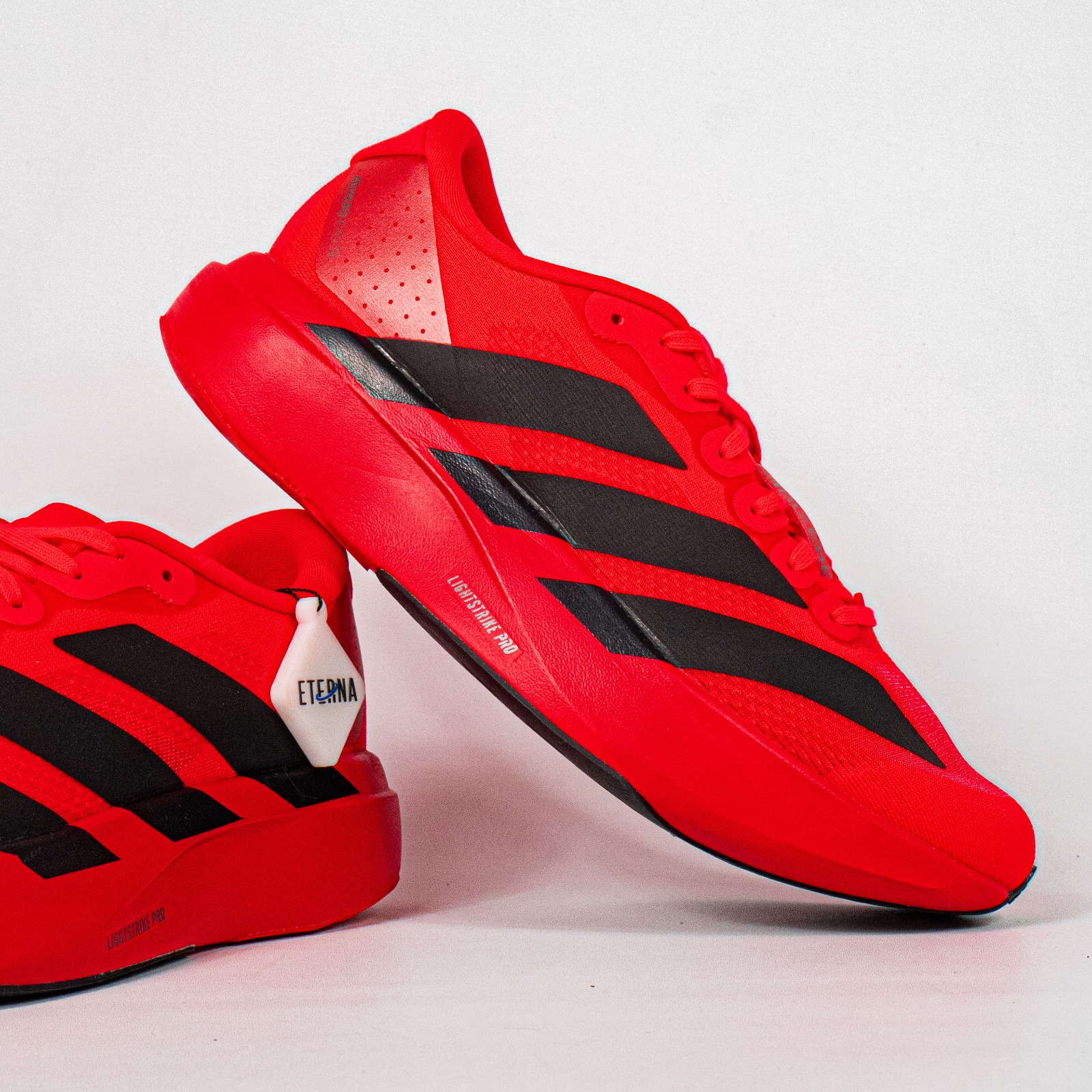 Sepatu Adidas Adizero EVO SL Lucid Red Black Sneakers Authentic - Image 3
