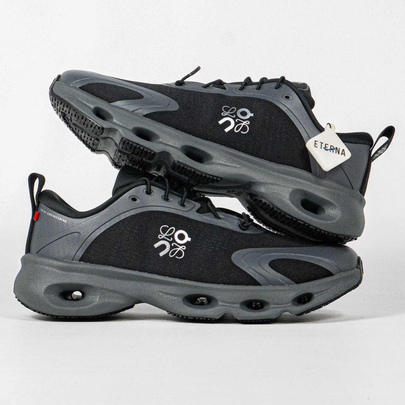 Sepatu On Running Cloudsolo x Loewe Black Sneakers Authentic - Image 2