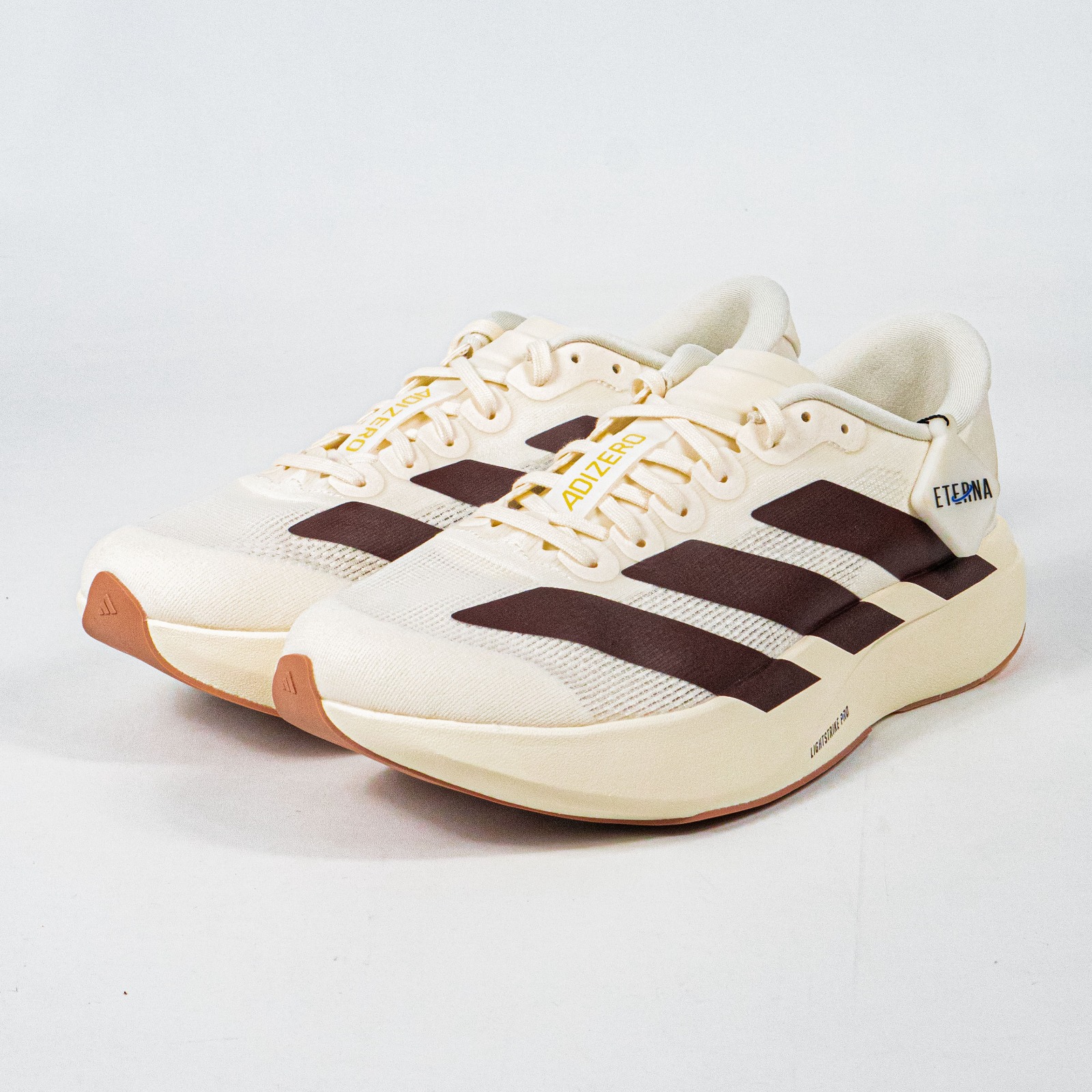 Sepatu Adidas Adizero EVO SL White Shadow Brown Sneakers Authentic
