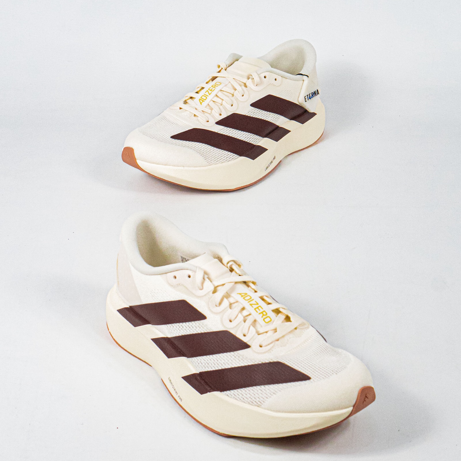 Sepatu Adidas Adizero EVO SL White Shadow Brown Sneakers Authentic - Image 4