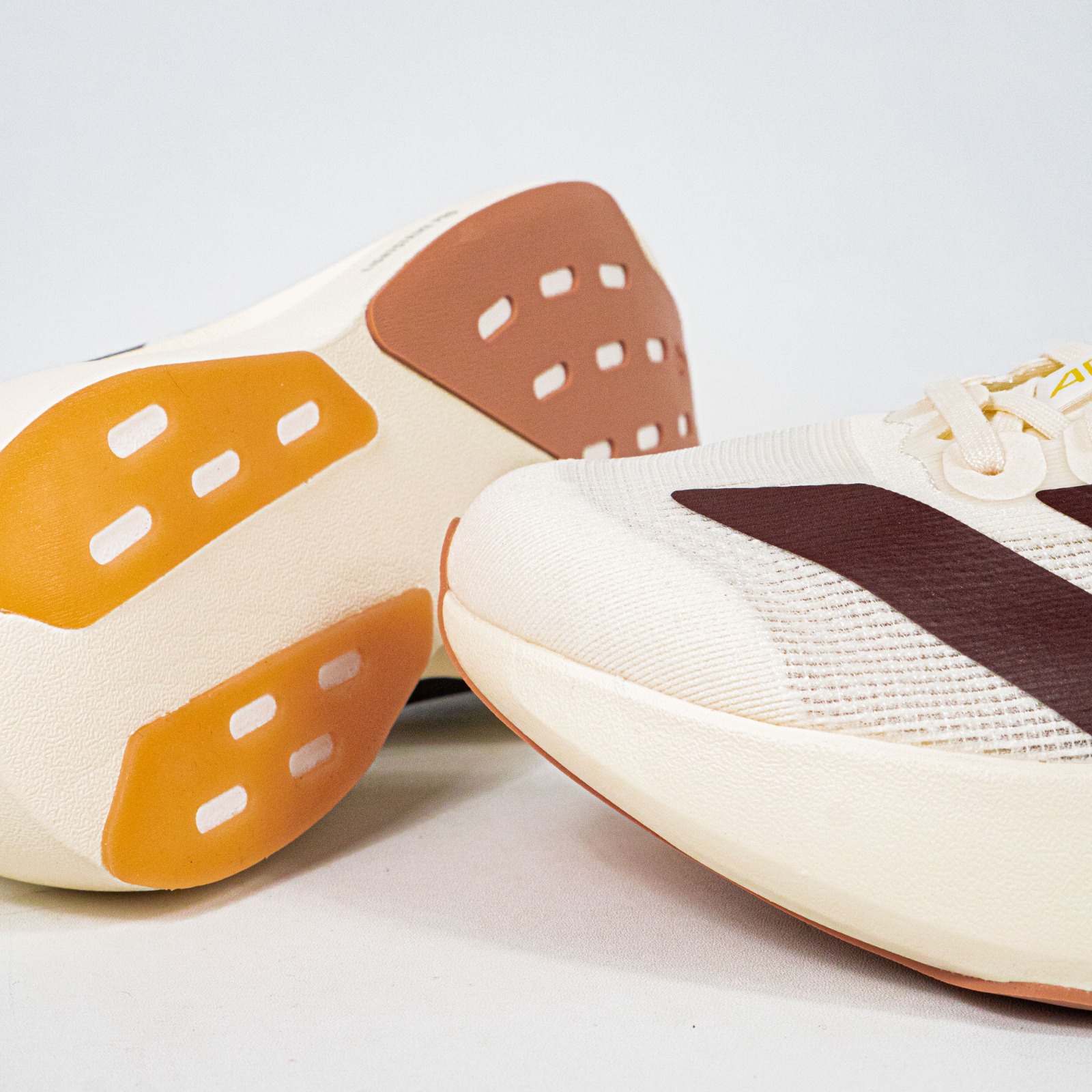 Sepatu Adidas Adizero EVO SL White Shadow Brown Sneakers Authentic - Image 2