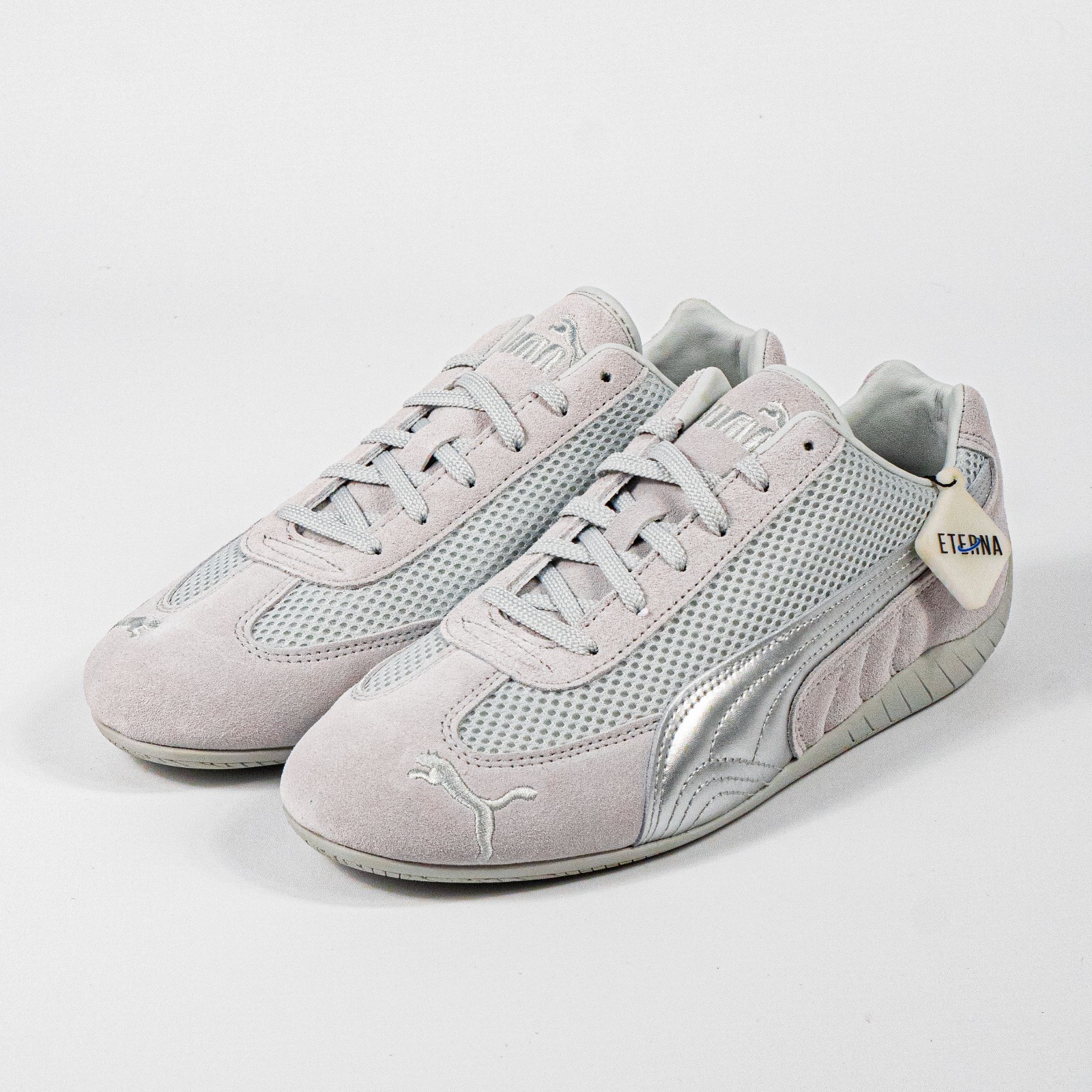 Sepatu Puma Speedcat PRM Light Grey Silver Sneakers Casual Pria Wanita Authentic