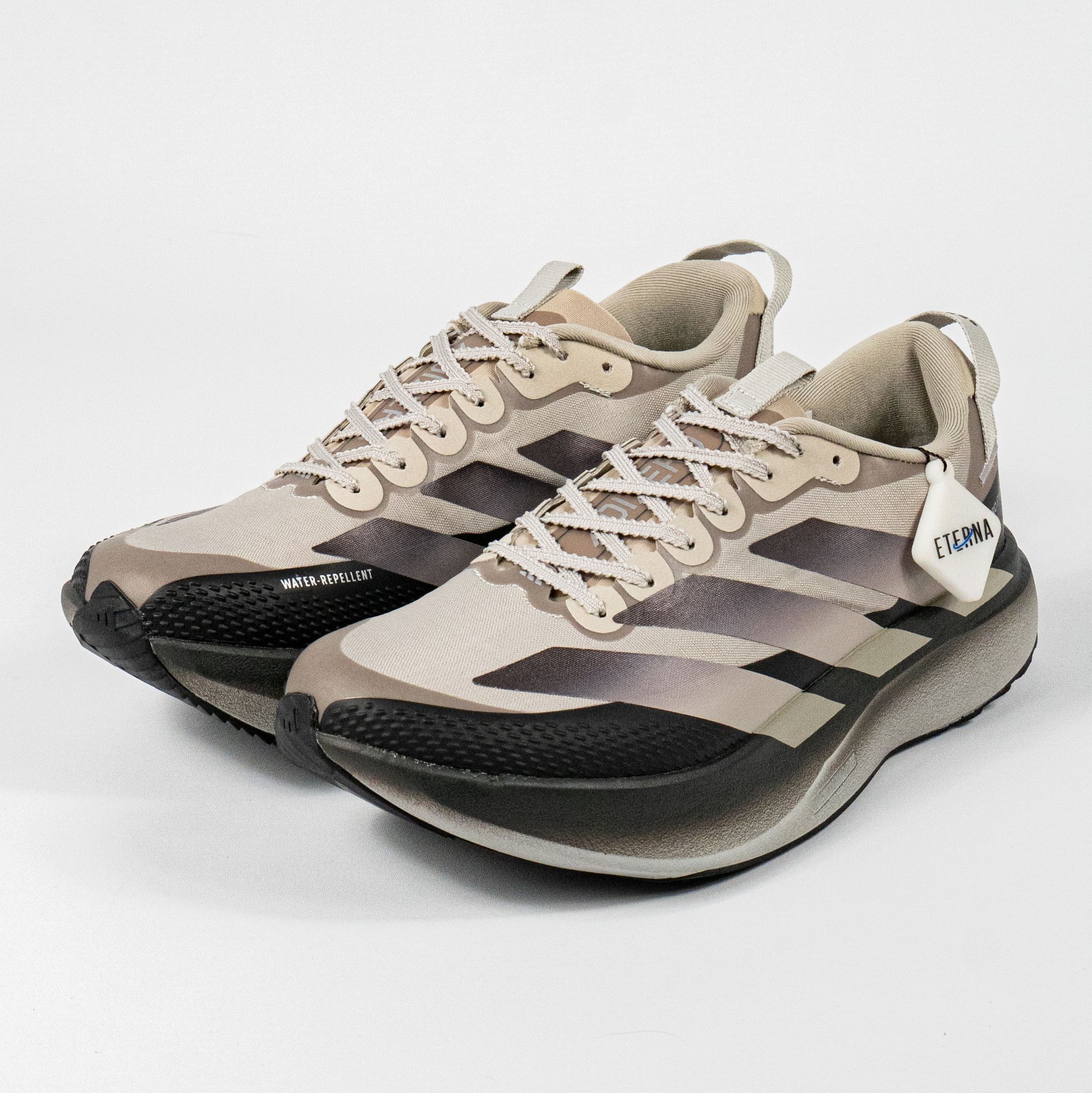 Sepatu Adidas Adizero EVO SL ATR Light Brown Silver Pebble Sneakers Authentic