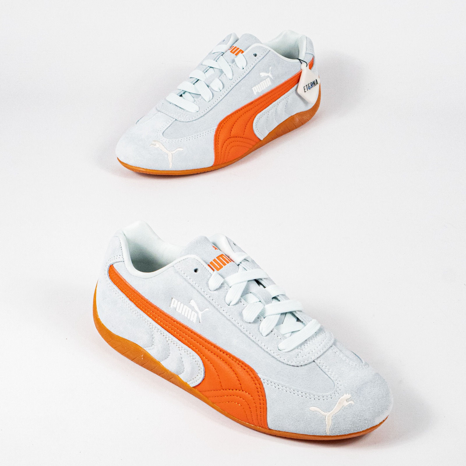 Sepatu Puma Speedcat OG Sea Glass Orange Glo Sneakers Authentic - Image 4