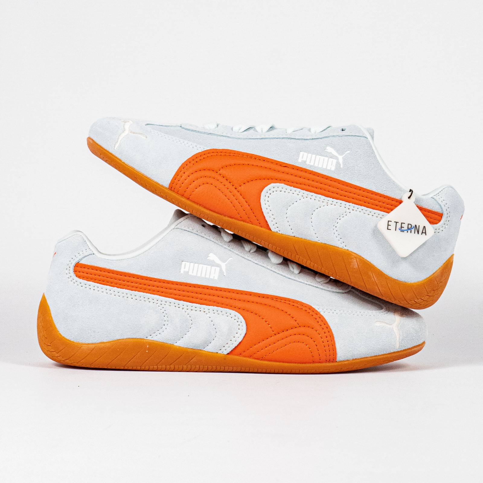 Sepatu Puma Speedcat OG Sea Glass Orange Glo Sneakers Authentic - Image 5
