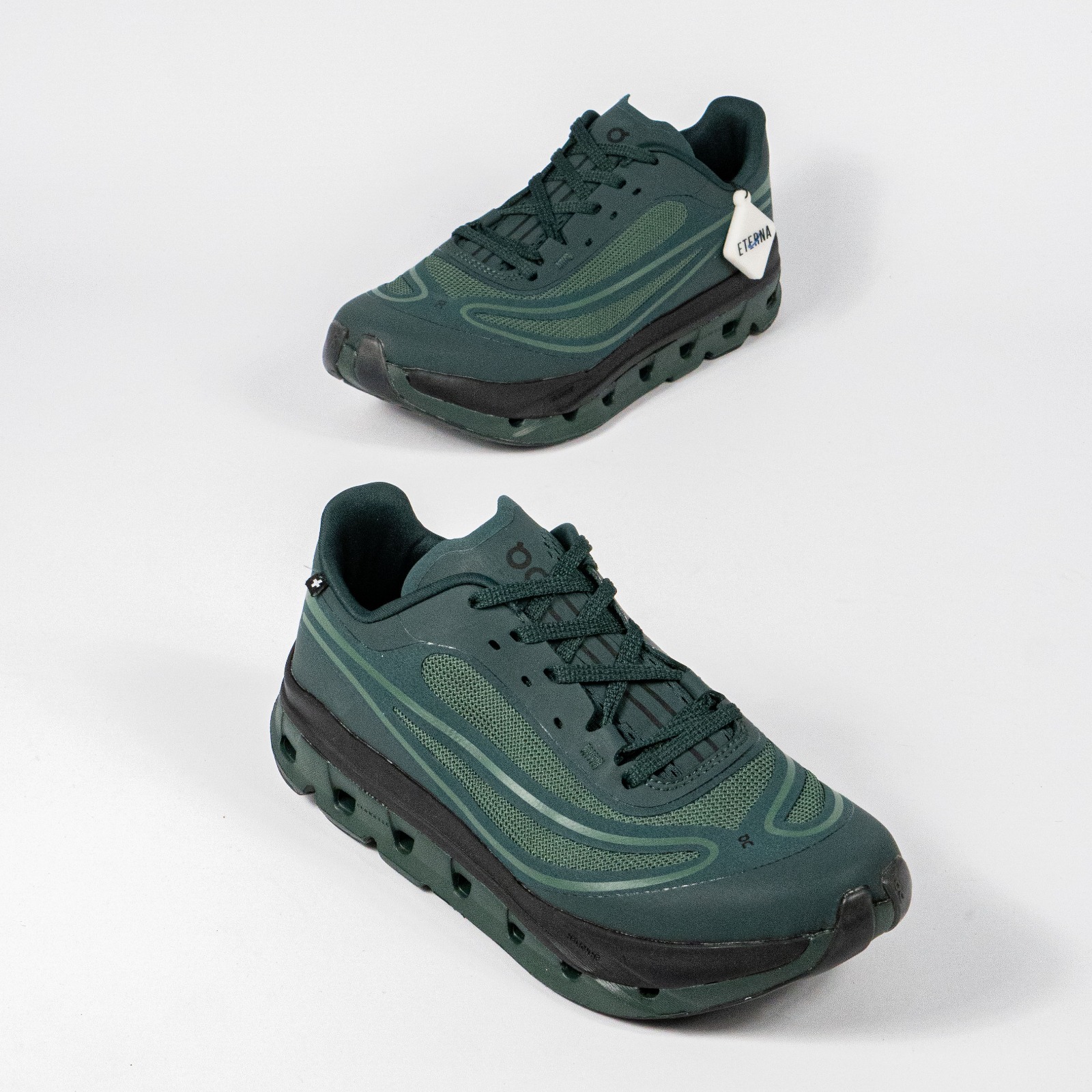 Sepatu On Cloudflow 5 AD Obsidian Evergreen Sneakers Authentic - Image 4