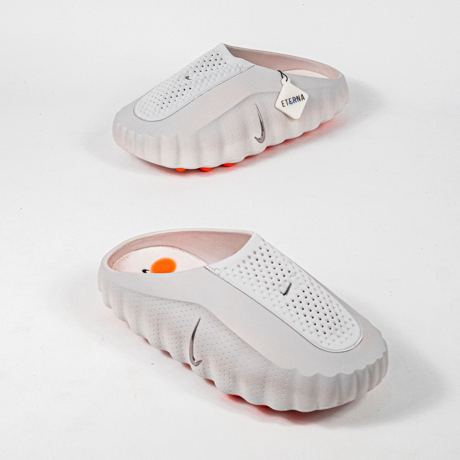 Sandal Nike Mind 001 Light Smoke Grey Chrome Sendal Pria Wanita - Image 5