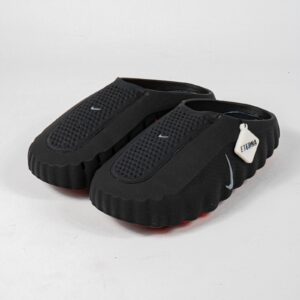 Sandal Nike Mind 001 Black Chrome Hyper Crimson Sendal Pria Wanita
