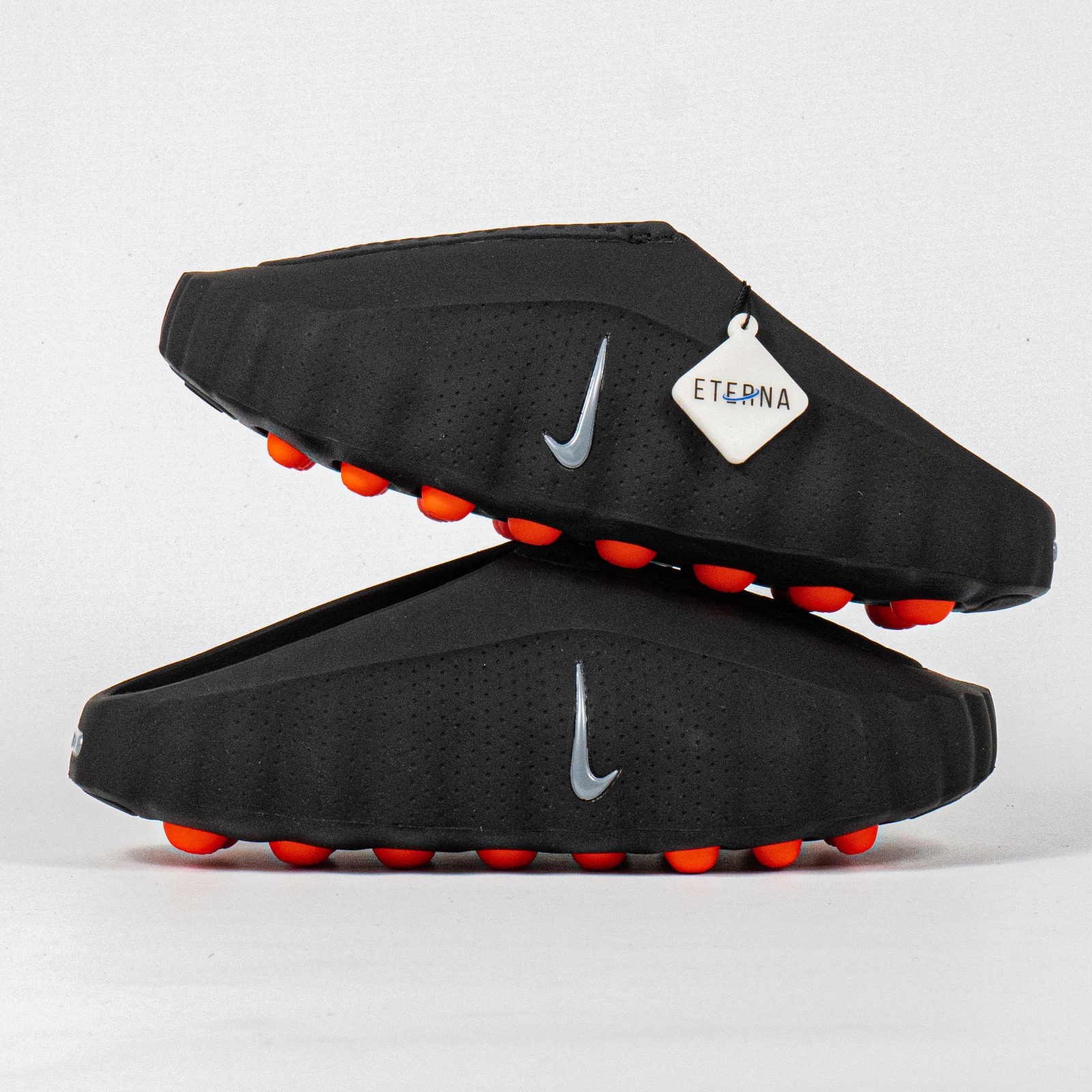 Sandal Nike Mind 001 Black Chrome Hyper Crimson Sendal Pria Wanita - Image 2
