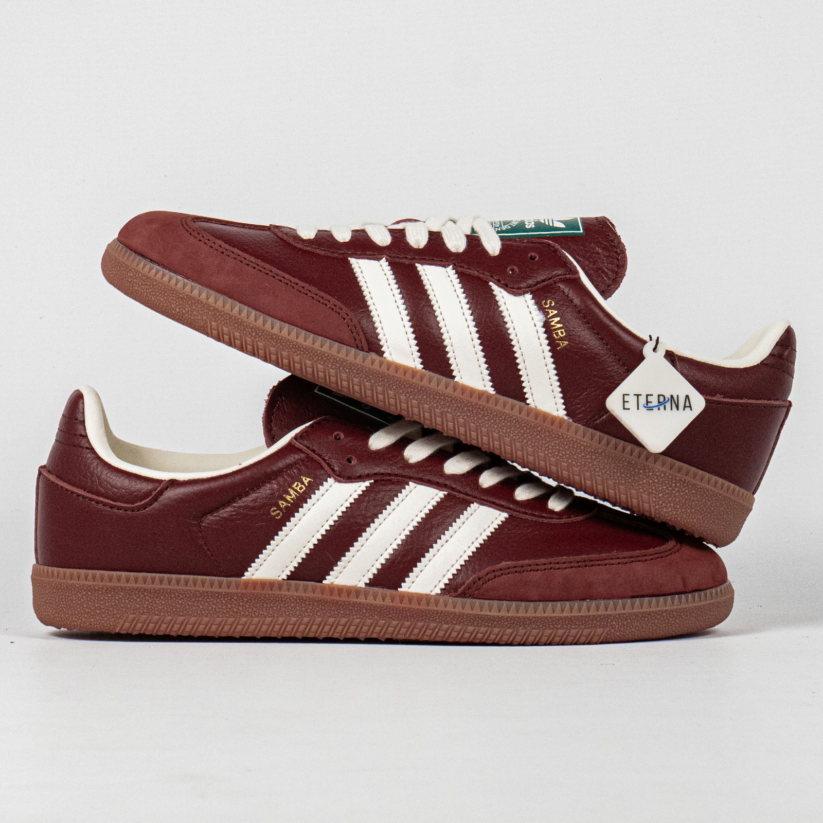 Sepatu Adidas Samba OG Fox Brown Off White Gum Casual Sneakers Unisex Sepatu Kasual Pria Wanita - Image 3