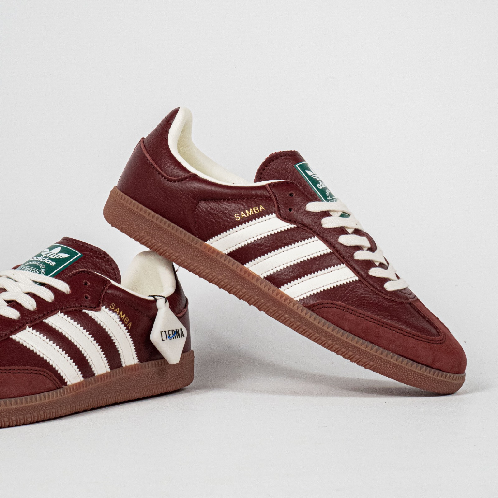 Sepatu Adidas Samba OG Fox Brown Off White Gum Casual Sneakers Unisex Sepatu Kasual Pria Wanita - Image 4
