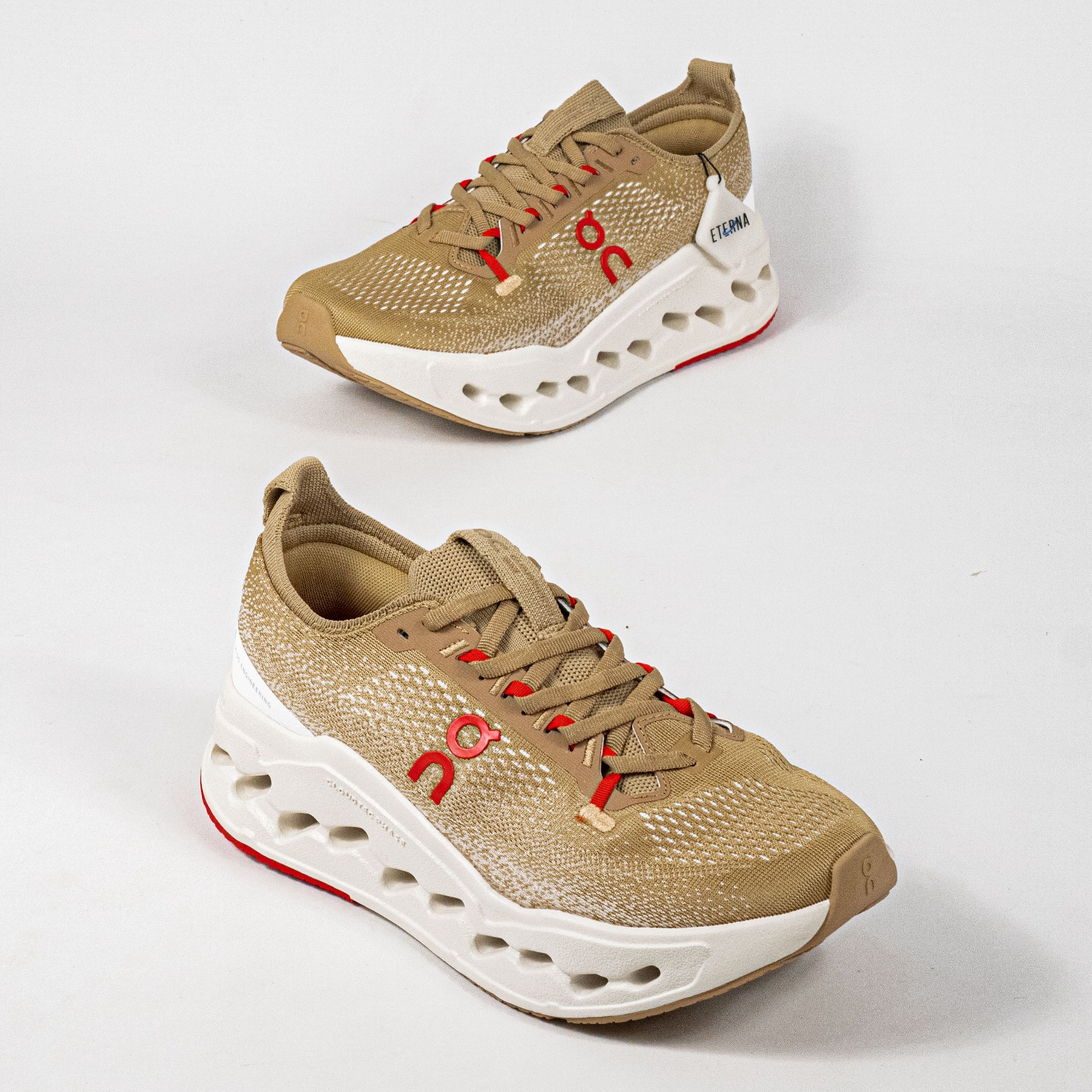 Sepatu On Running Cloudsurfer Max Year Of Horse Chai Ivory Sneakers Unisex Sepatu Lari Olahraga Gym Pria Wanita - Image 4