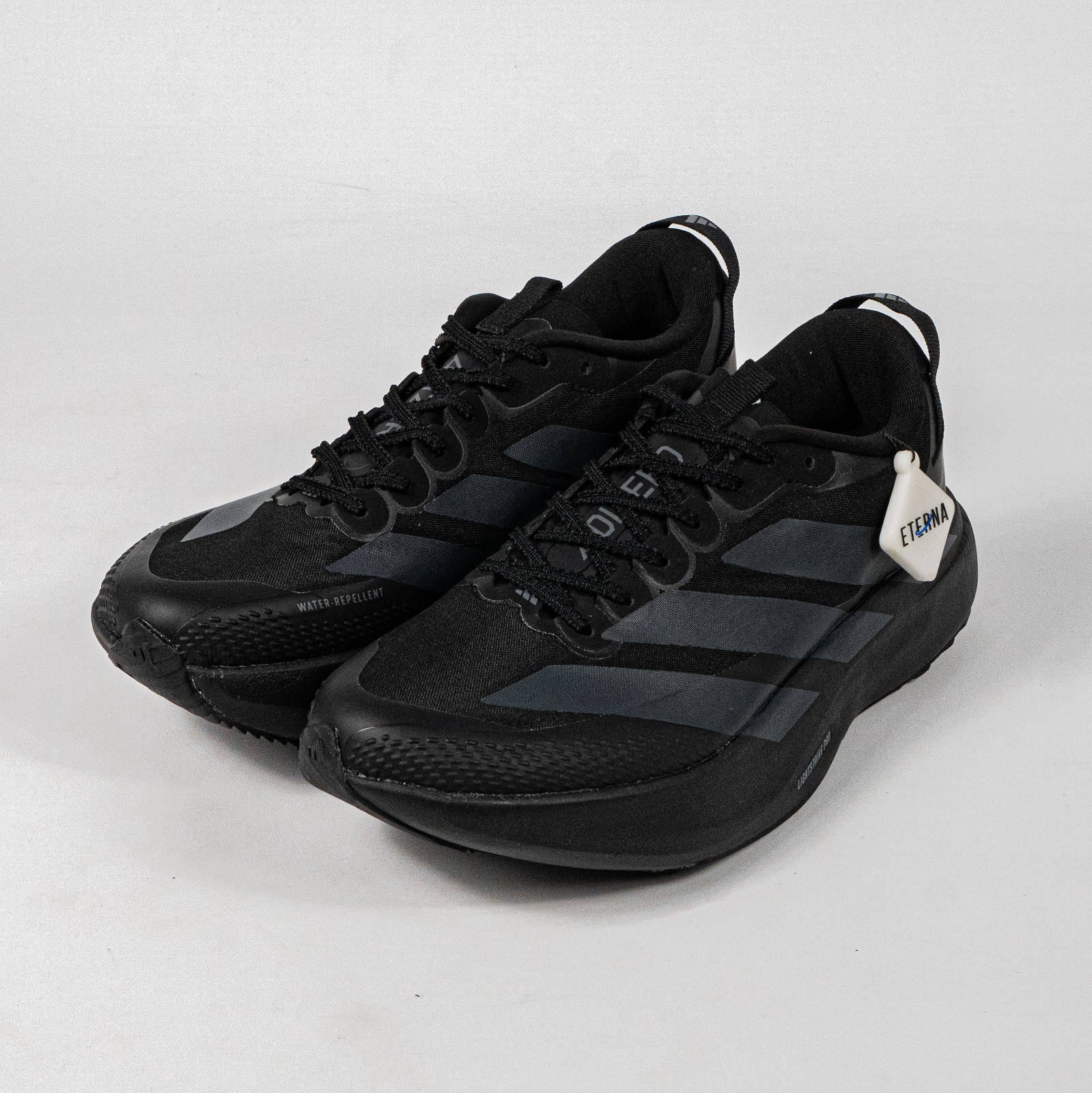 Sepatu Adidas Adizero EVO SL ATR Core Black Night Grey Iron Metallic Running Sneakers Unisex Sepatu Lari Olahraga Gym Pria Wanita