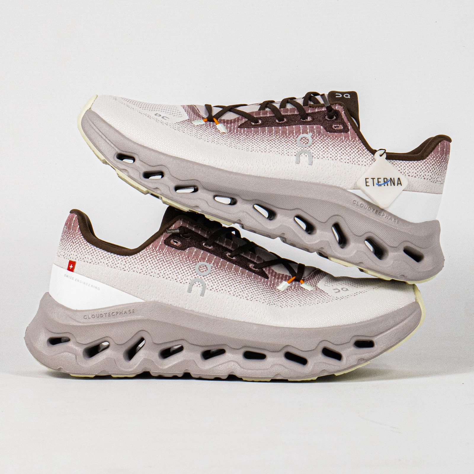 Sepatu On Running Cloudtilt Quartz Pearl Ivory Brown Sneakers Unisex Sepatu Lari Olahraga Gym Pria Wanita - Image 5