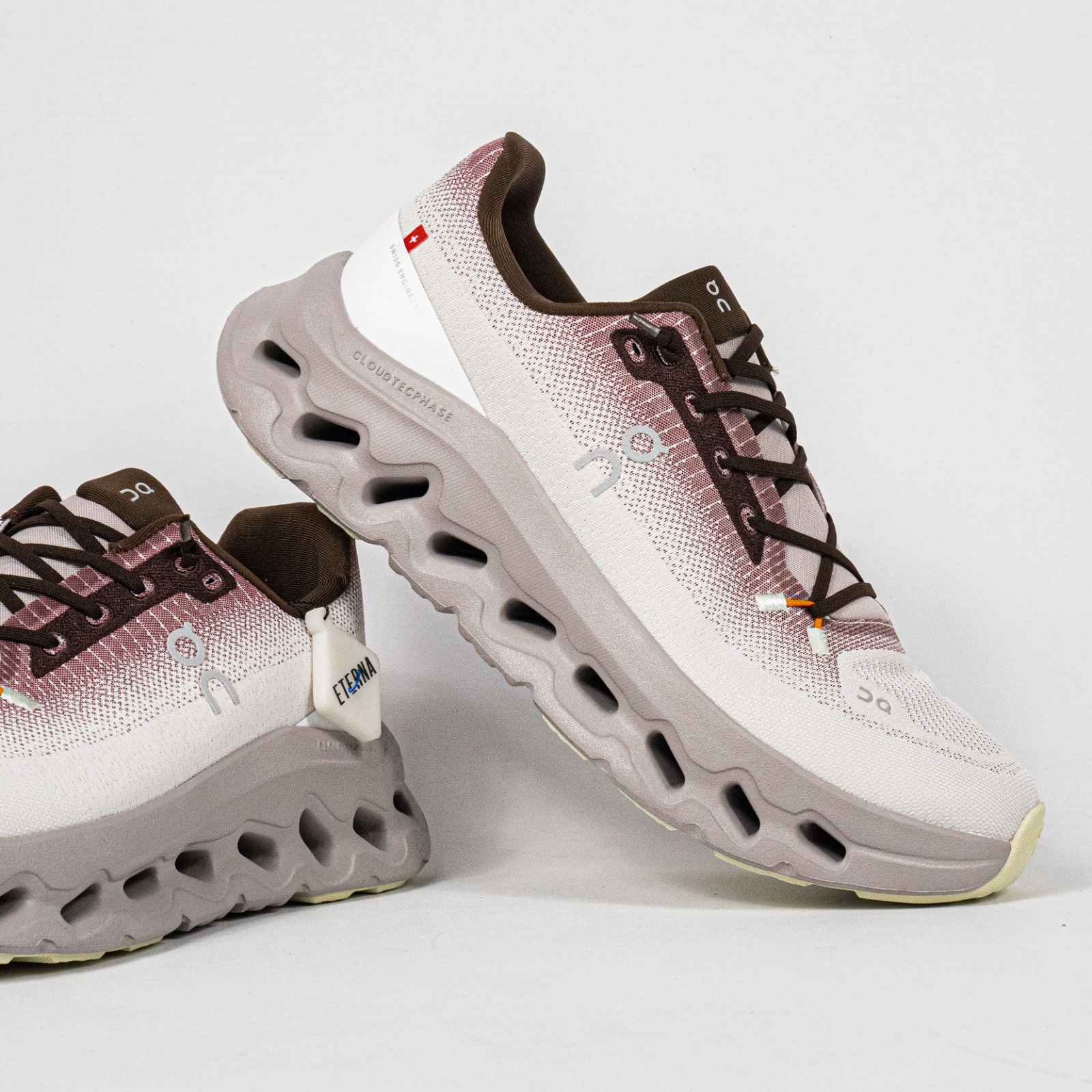 Sepatu On Running Cloudtilt Quartz Pearl Ivory Brown Sneakers Unisex Sepatu Lari Olahraga Gym Pria Wanita - Image 3