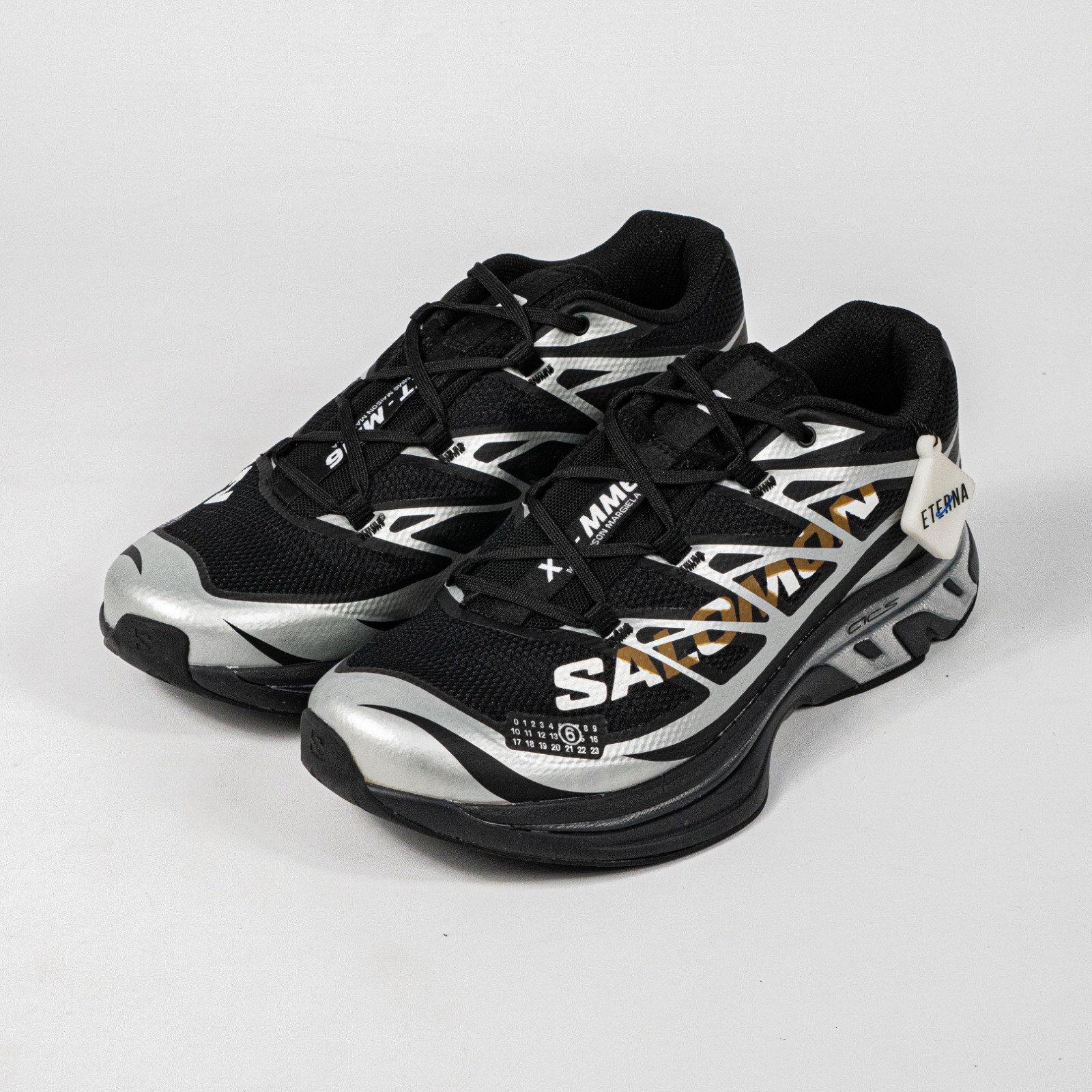 Sepatu Salomon XT MM6 Maison Margiela Black Silver Phantom Outdoor Trail Running Sneakers Unisex Sepatu Lari Olahraga Gym Pria Wanita