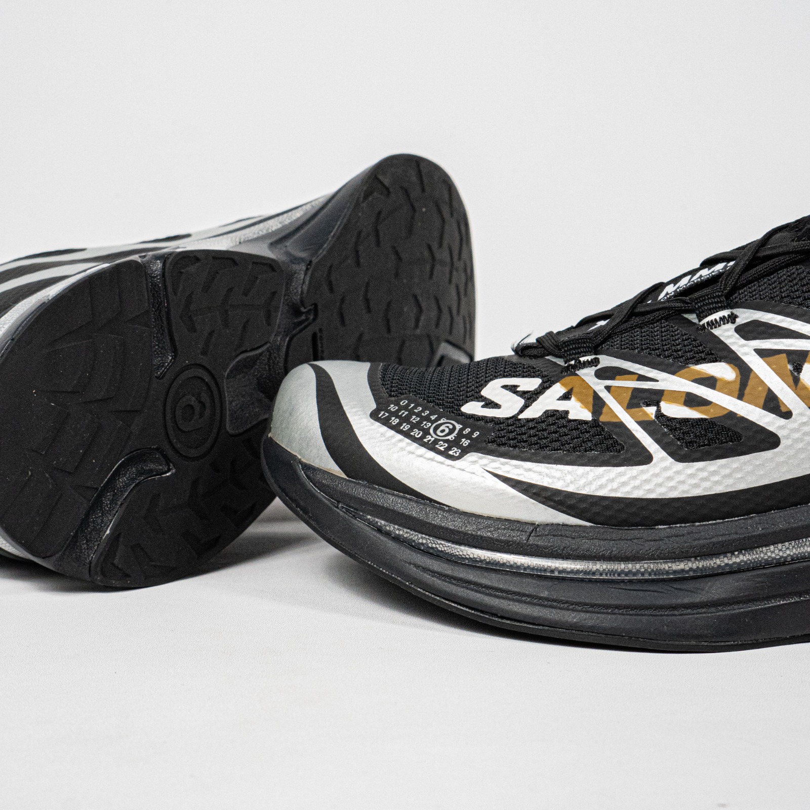 Sepatu Salomon XT MM6 Maison Margiela Black Silver Phantom Outdoor Trail Running Sneakers Unisex Sepatu Lari Olahraga Gym Pria Wanita - Image 2