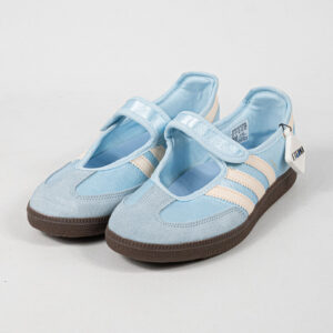 Sepatu Adidas Samba Jane Crystal Sky Cream White Blue Women Casual Sneakers Wanita Sepatu Kasual