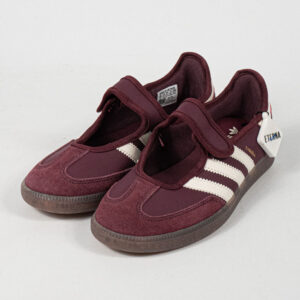 Sepatu Adidas Samba OG Mary Jane Maroon Cream White Women Casual Sneakers Wanita Sepatu Kasual