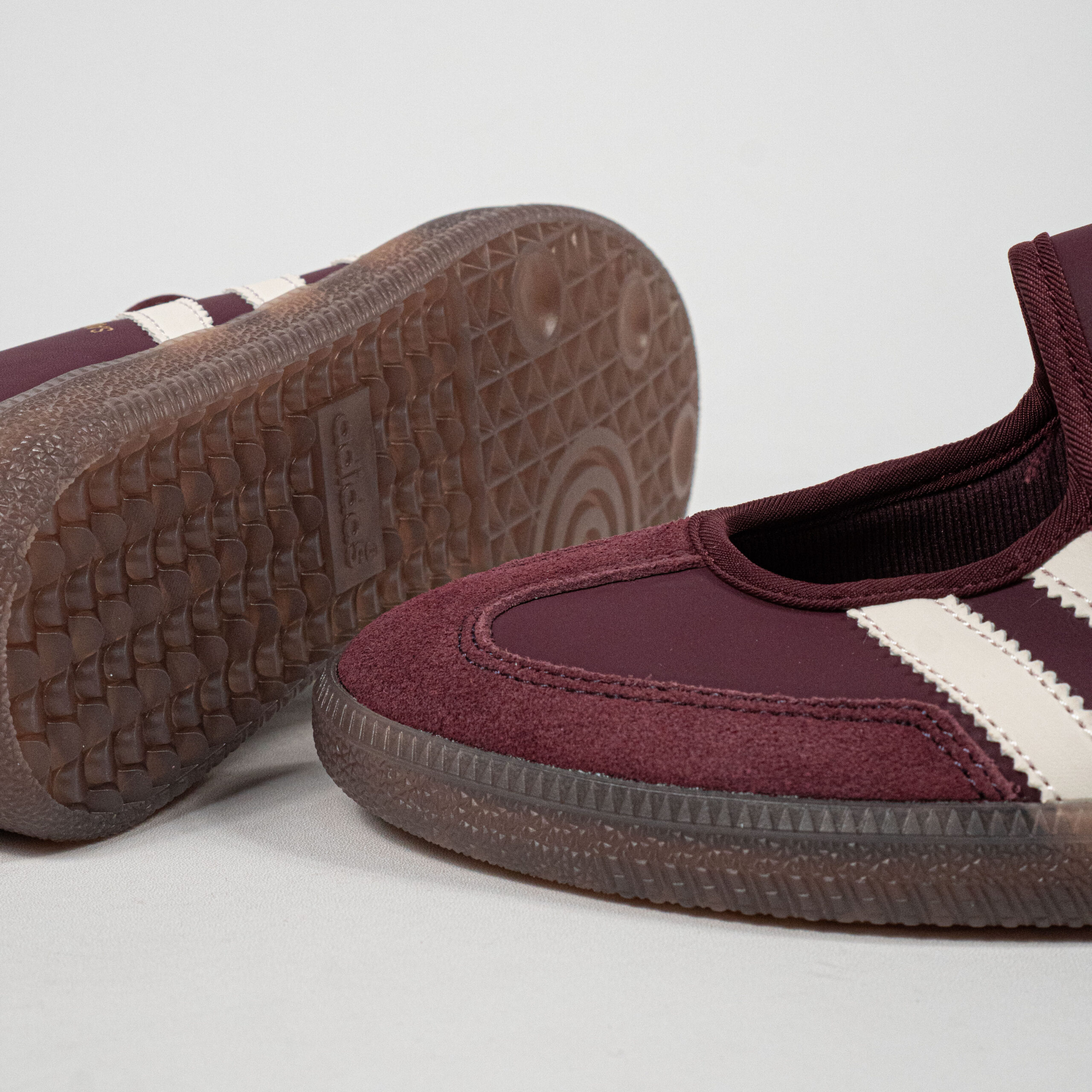 Sepatu Adidas Samba OG Mary Jane Maroon Cream White Women Casual Sneakers Wanita Sepatu Kasual - Image 3