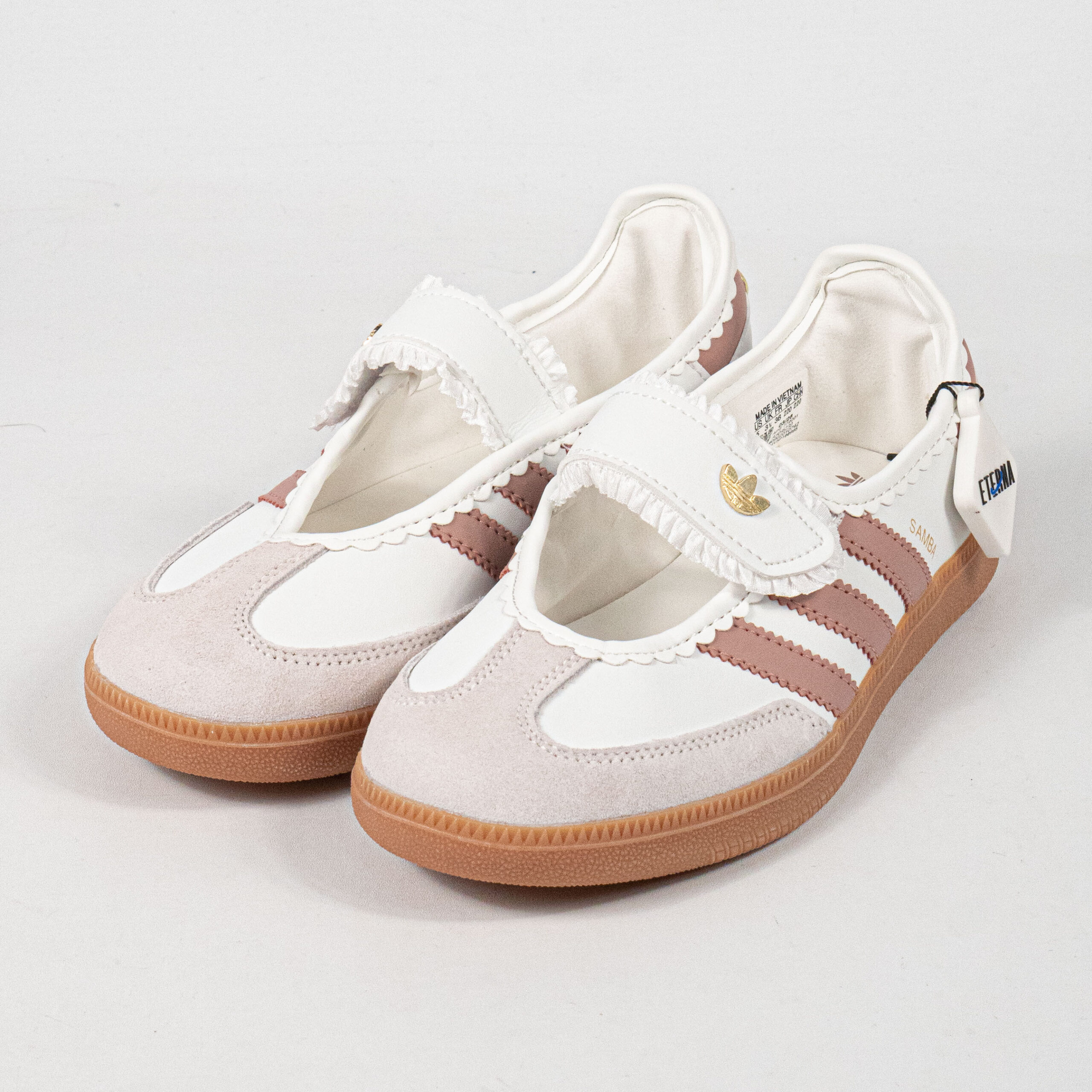 Sepatu Adidas Samba Jane Frill Pack Ruffle White Cream Women Casual Sneakers Wanita Sepatu Kasual