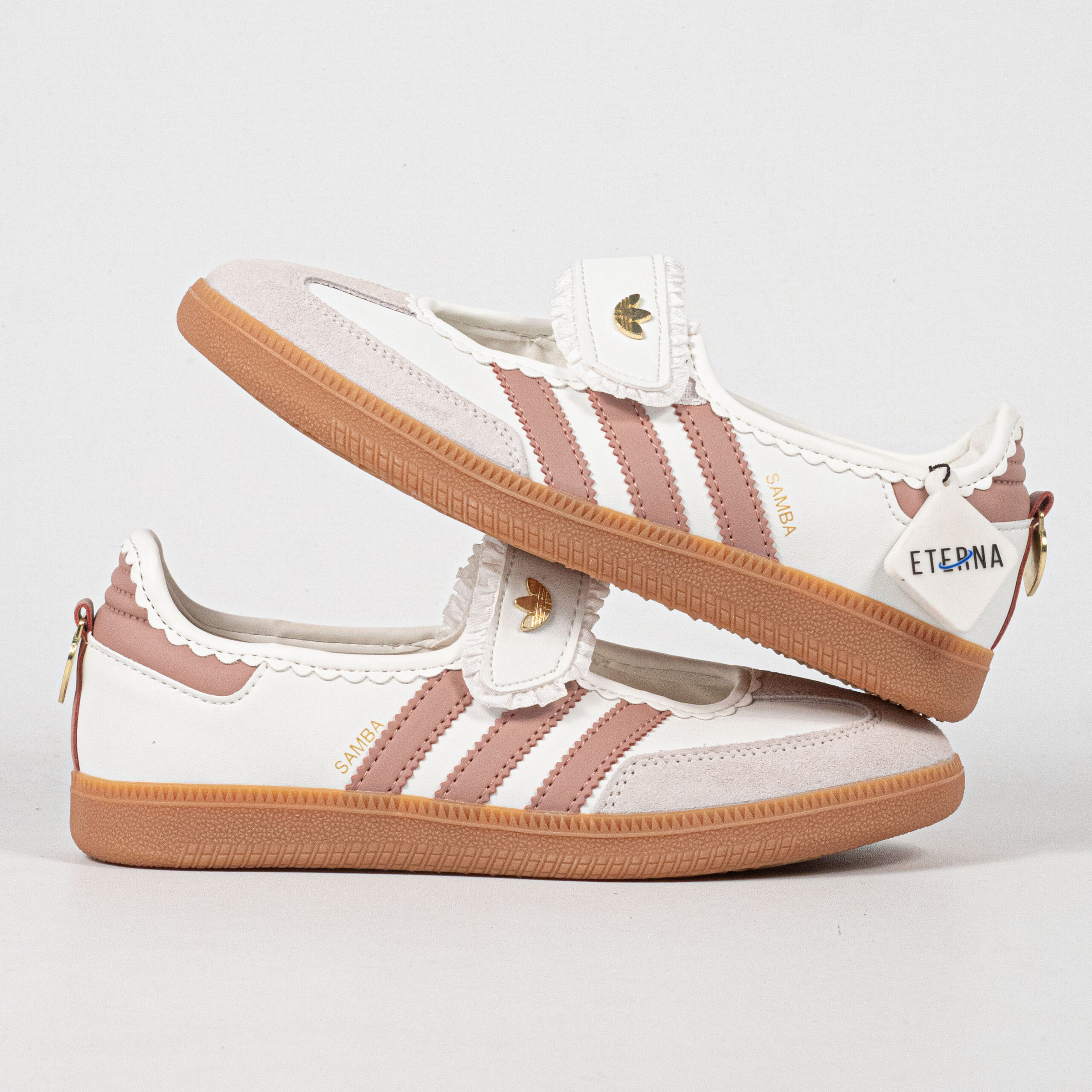 Sepatu Adidas Samba Jane Frill Pack Ruffle White Cream Women Casual Sneakers Wanita Sepatu Kasual - Image 2