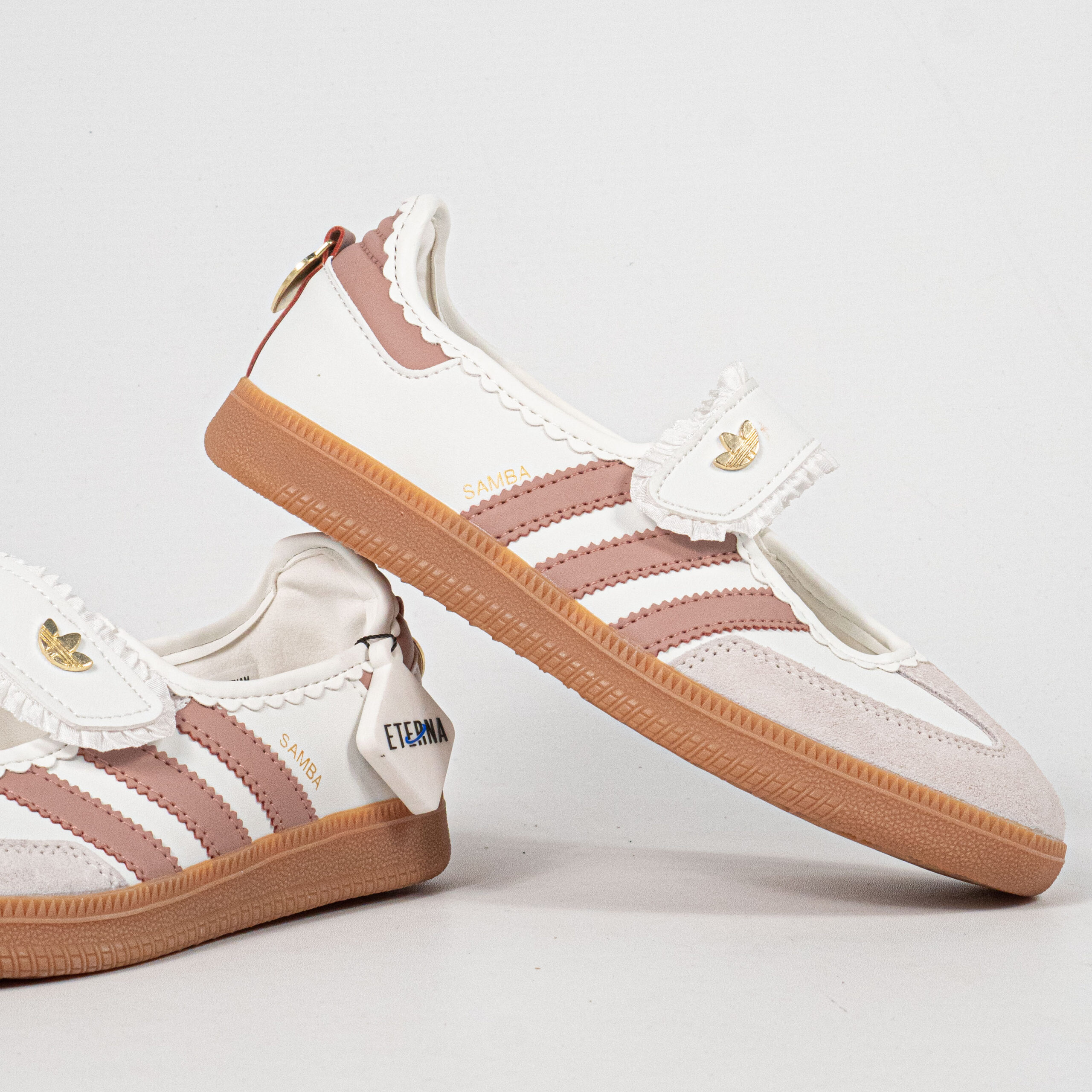 Sepatu Adidas Samba Jane Frill Pack Ruffle White Cream Women Casual Sneakers Wanita Sepatu Kasual - Image 4