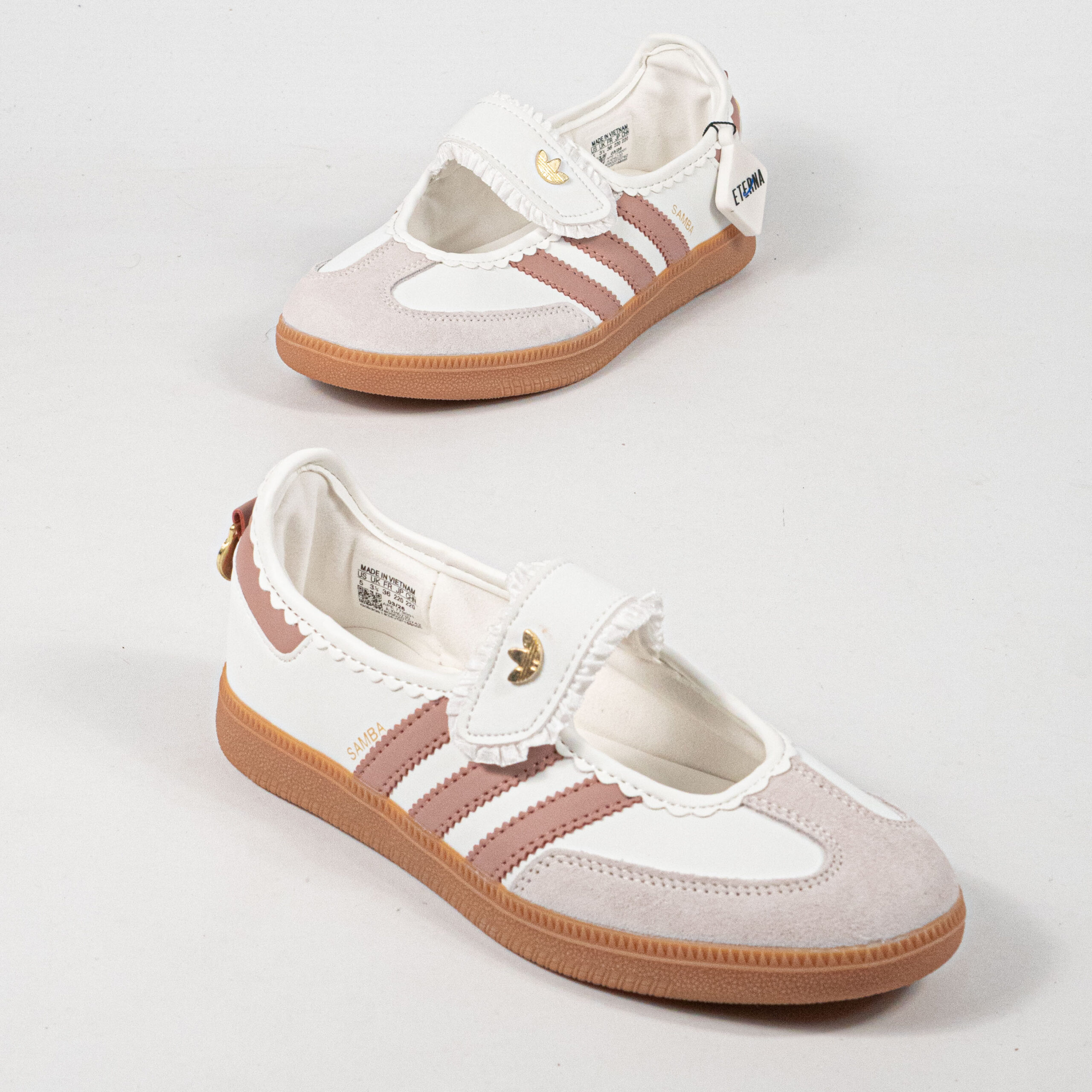 Sepatu Adidas Samba Jane Frill Pack Ruffle White Cream Women Casual Sneakers Wanita Sepatu Kasual - Image 5
