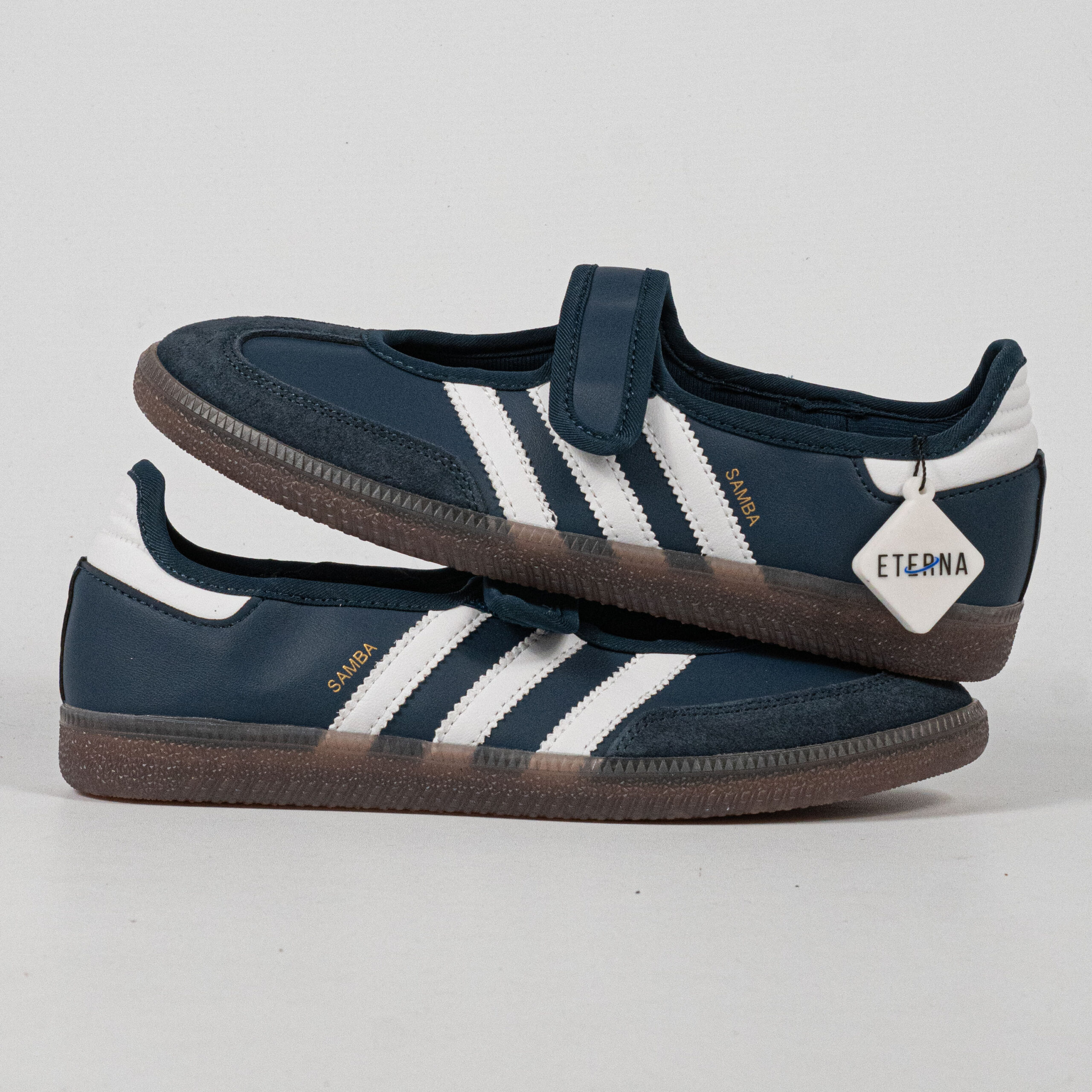 Sepatu Adidas Samba Jane Women Crew Navy White Women Casual Sneakers Wanita Sepatu Kasual - Image 2