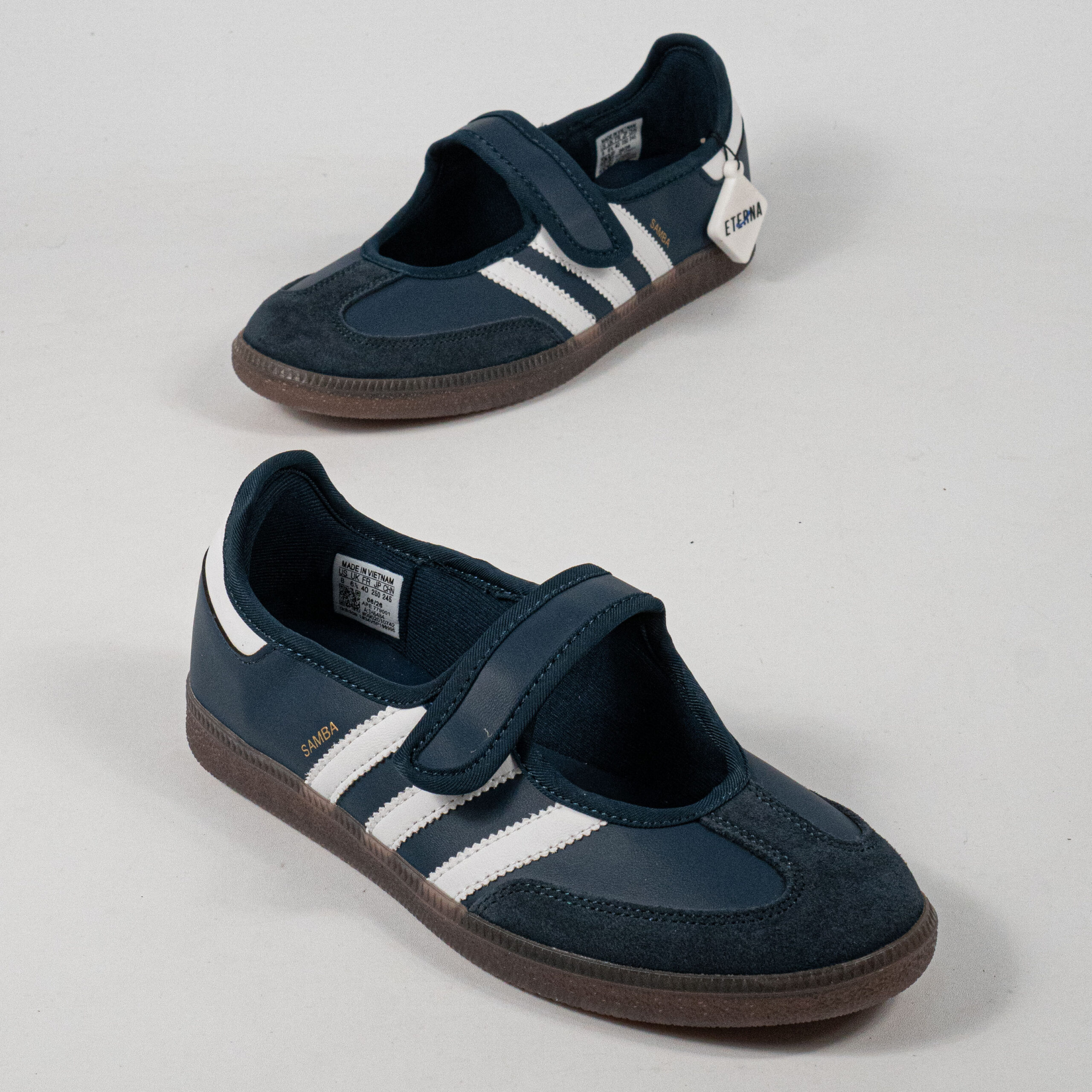 Sepatu Adidas Samba Jane Women Crew Navy White Women Casual Sneakers Wanita Sepatu Kasual - Image 4