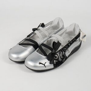 Sepatu Puma Speedcat Ballet Lace Silver Black Casual Women Shoes Sepatu Kasual Wanita