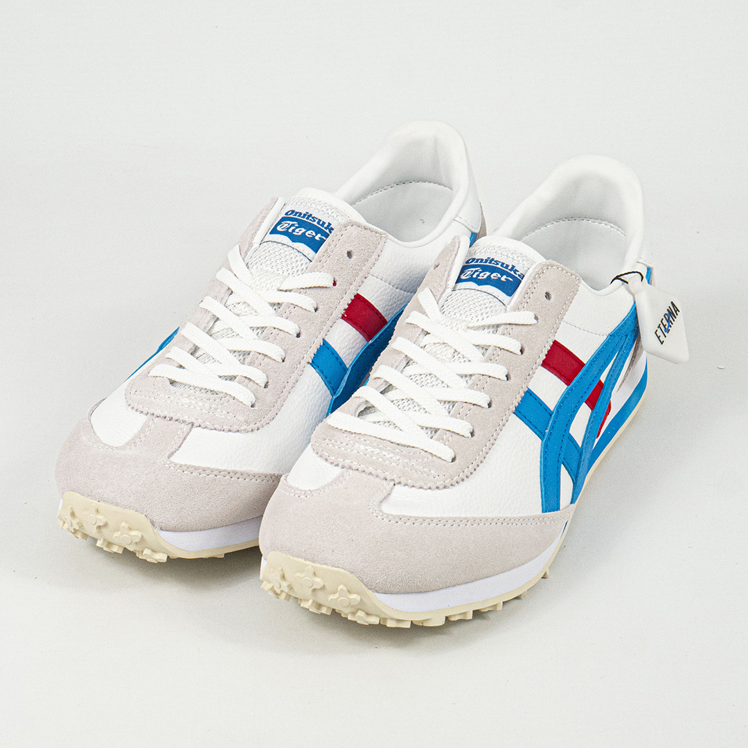 Sepatu Onitsuka Tiger EDR 78 White Directoire Blue Red Unisex Sneakers Casual Authentic