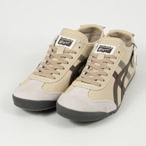 Sepatu Onitsuka Tiger Mexico 66 Deluxe Beige Brown Sneakers Casual Authentic