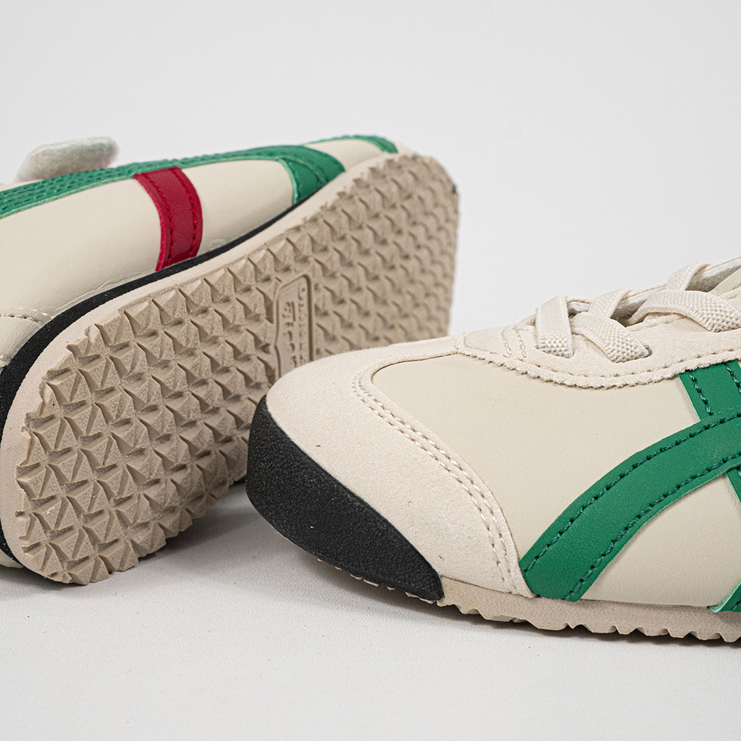 Sepatu Onitsuka Tiger Mexico 66 Kids Birch Green Red Yellow Sneakers Casual Authentic - Image 2