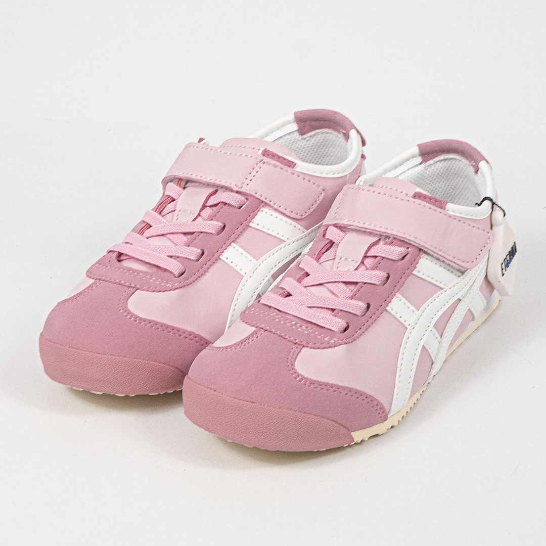 Sepatu Onitsuka Tiger Mexico 66 Kids Pink Watershed White Sneakers Casual Authentic