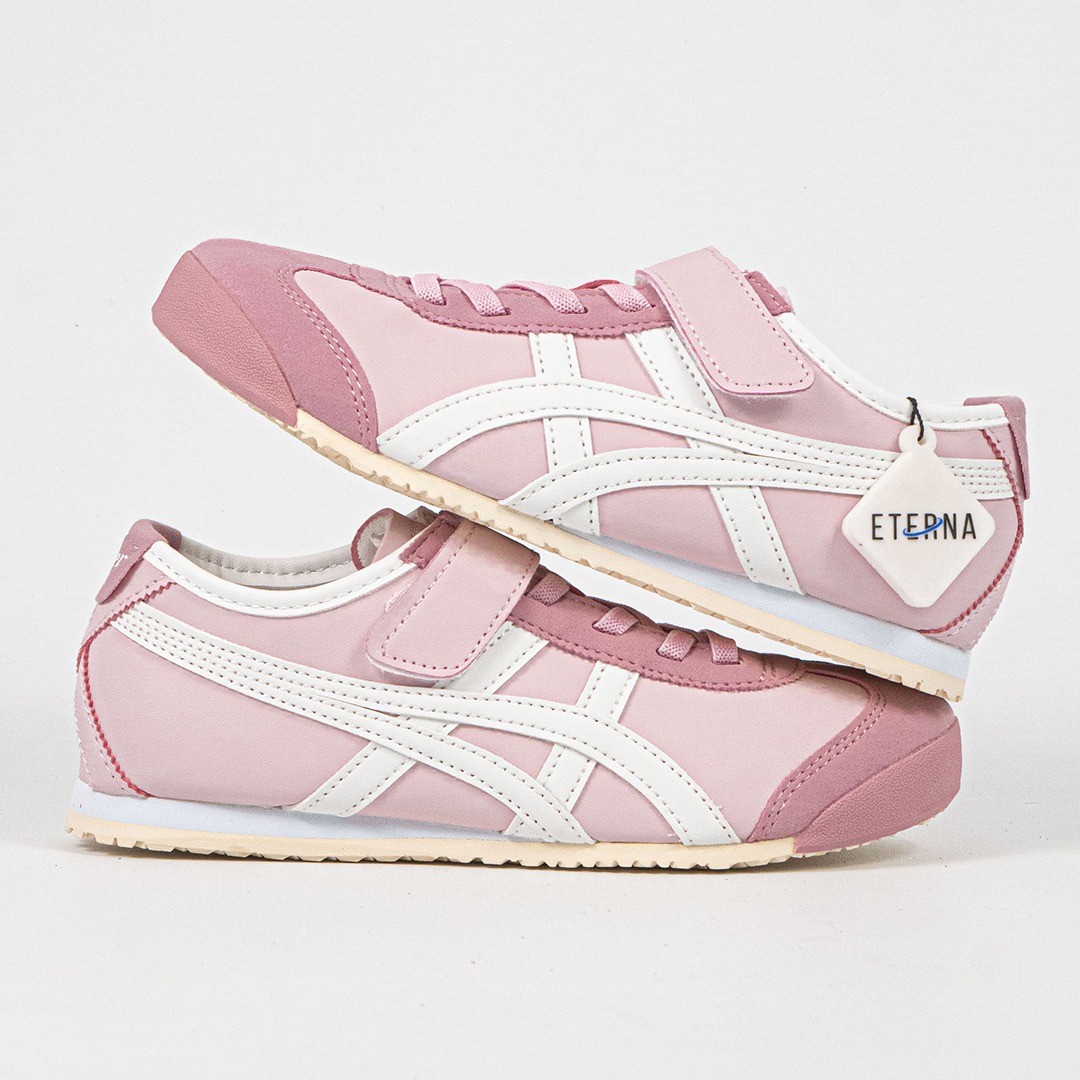 Sepatu Onitsuka Tiger Mexico 66 Kids Pink Watershed White Sneakers Casual Authentic - Image 5