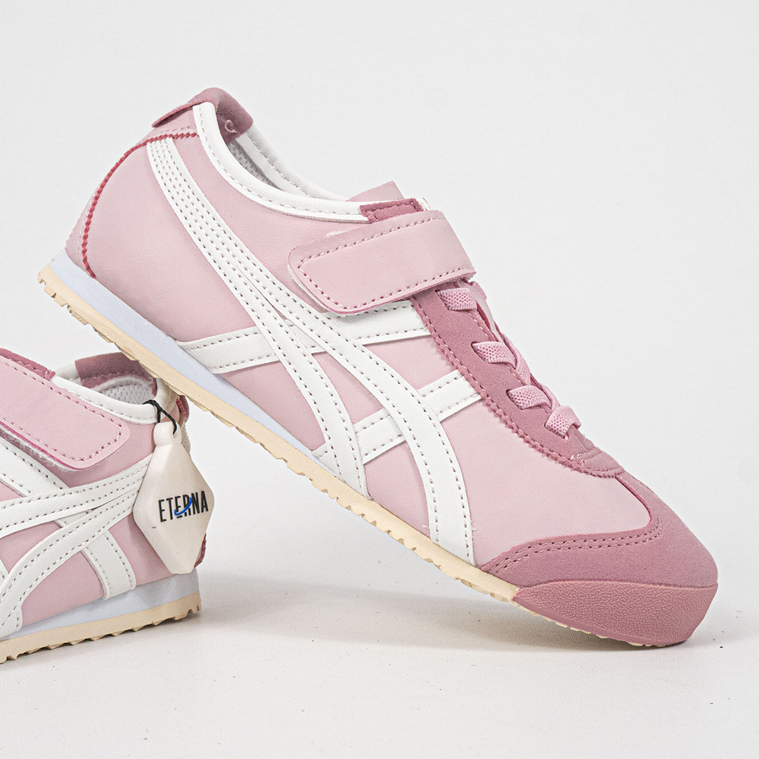 Sepatu Onitsuka Tiger Mexico 66 Kids Pink Watershed White Sneakers Casual Authentic - Image 3