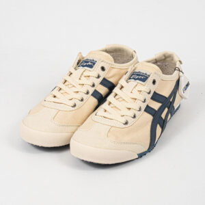 Sepatu Onitsuka Tiger Mexico 66 Laces Cream Navy Canvas Unisex Sneakers Casual Authentic