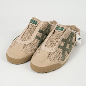 Sepatu Onitsuka Tiger Mexico 66 Sabot Beige Green Unisex Sneakers Casual Authentic