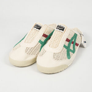 Sepatu Onitsuka Tiger Mexico 66 Sabot Cream Green Red Unisex Sneakers Casual Authentic
