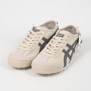 Sepatu Onitsuka Tiger Mexico 66 Slip On Grey Cream Unisex Sneakers Casual Authentic