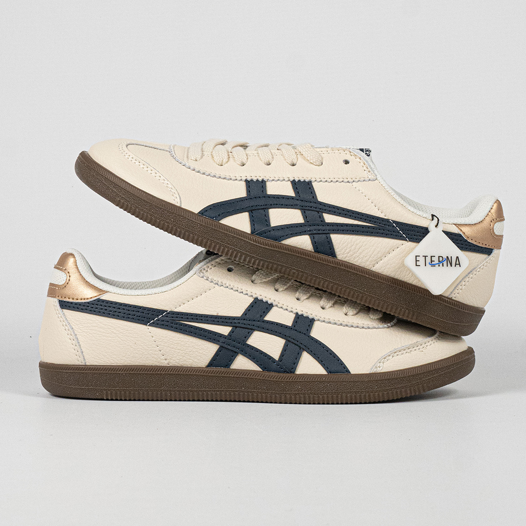 Sepatu Onitsuka Tiger Mexico Tokuten Birch Iron Navy Unisex Sneakers Casual Authentic - Image 5