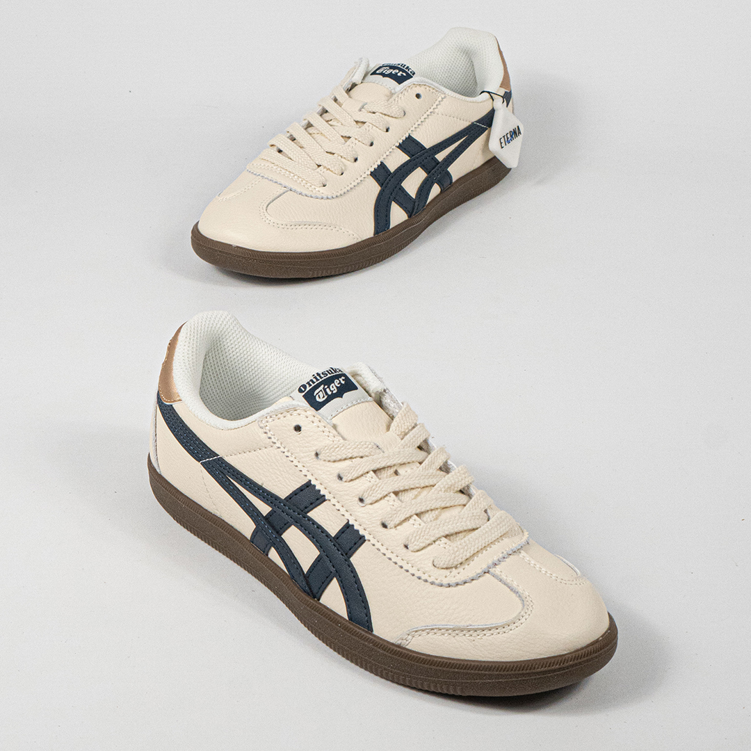 Sepatu Onitsuka Tiger Mexico Tokuten Birch Iron Navy Unisex Sneakers Casual Authentic - Image 4
