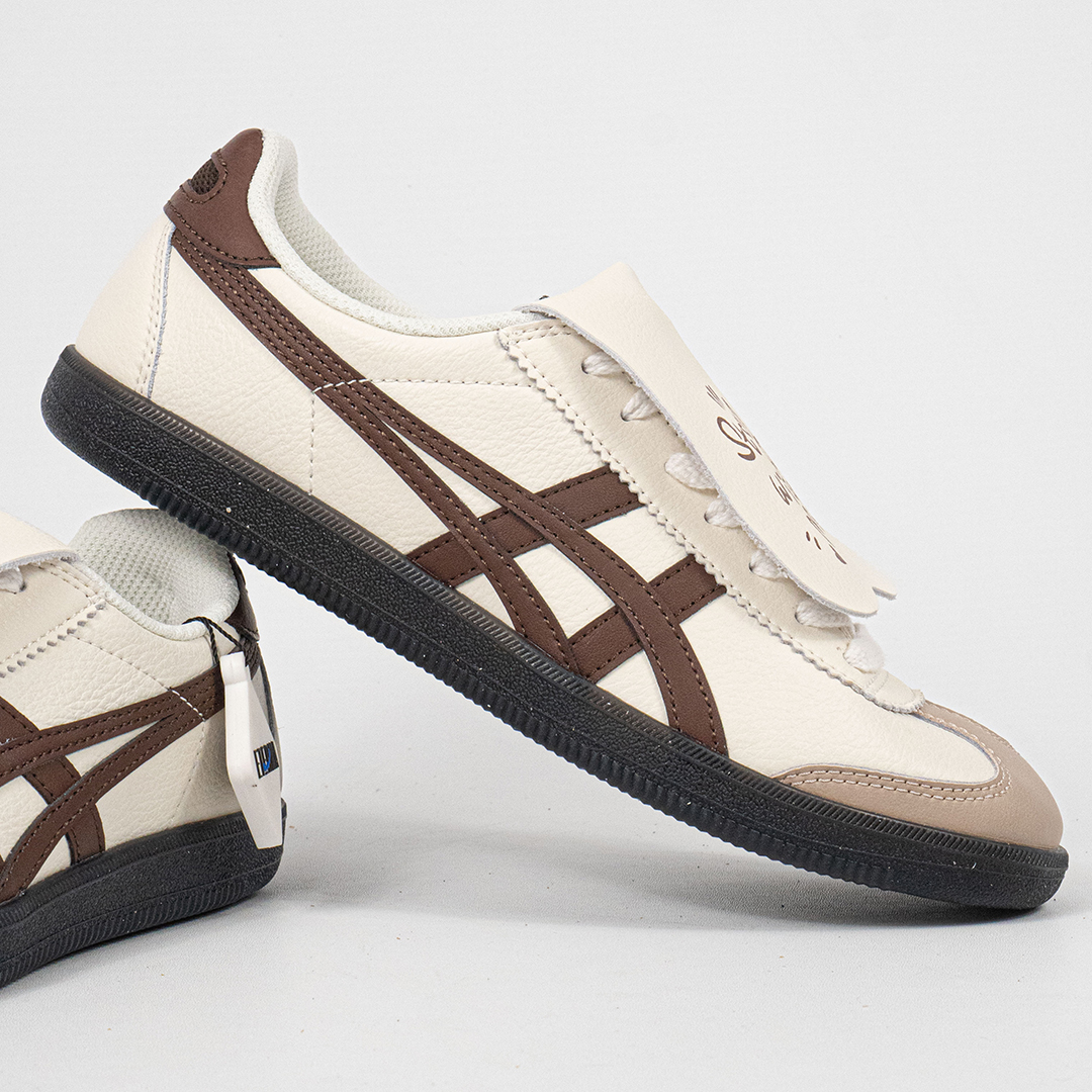 Sepatu Onitsuka Tiger Mexico Tokuten Cream Brown Stay With Me Unisex Sneakers Casual Authentic - Image 3