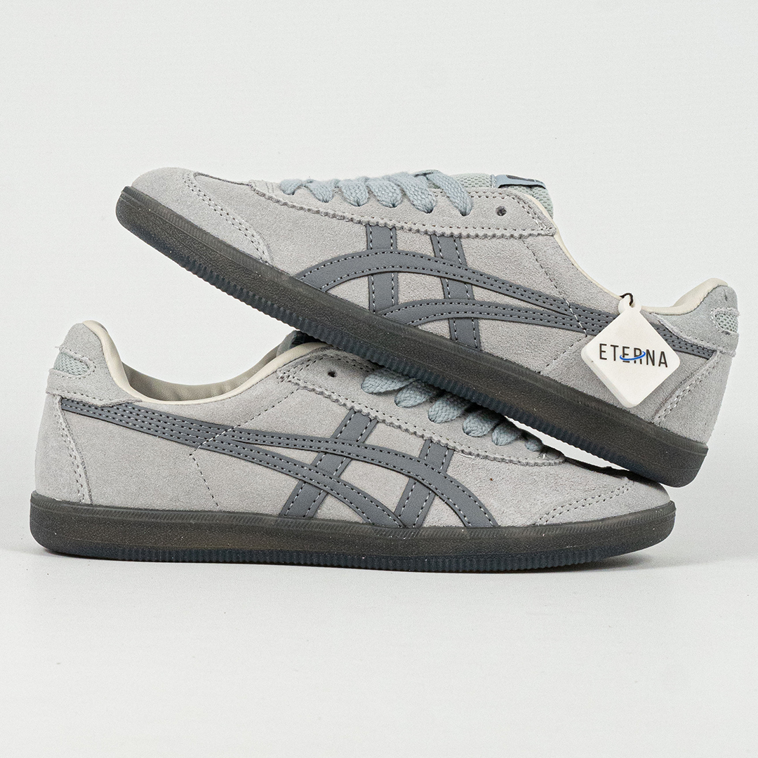 Sepatu Onitsuka Tiger Tokuten Grey Black Unisex Sneakers Casual Authentic - Image 2