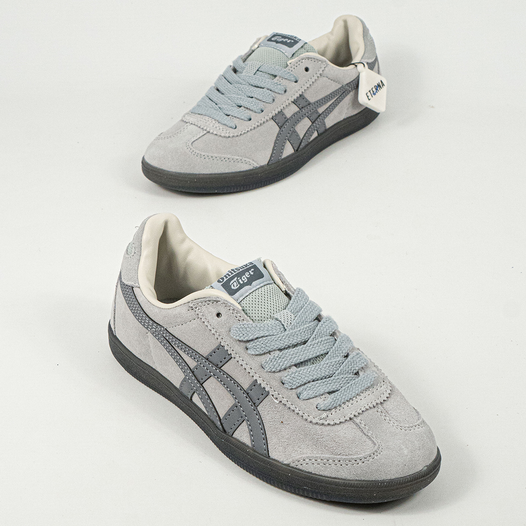 Sepatu Onitsuka Tiger Tokuten Grey Black Unisex Sneakers Casual Authentic - Image 5