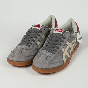 Sepatu Onitsuka Tiger Mexico Tokuten Grey White Red Unisex Sneakers Casual Authentic