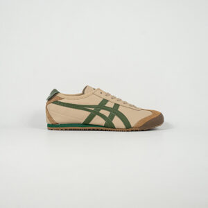 Sepatu Onitsuka Tiger Mexico 66 Laces Beige Grass Green Brown Unisex Sneakers Casual Authentic