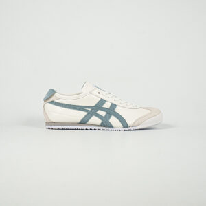 Sepatu Onitsuka Tiger Mexico 66 Laces Cream Grey Leather Unisex Sneakers Casual Authentic