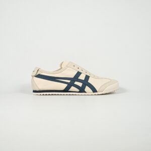 Sepatu Onitsuka Tiger Mexico 66 Slip On Birch Midnight Navy Canvas Unisex Sneakers Casual Authentic